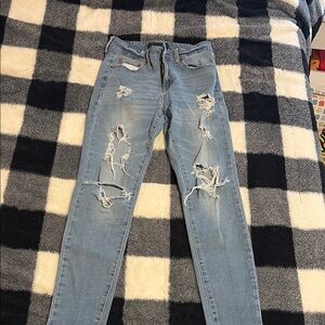 Distressed Blue Women's Jeans
